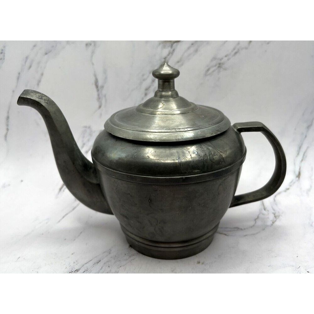Vila Rica Made in Brazil Small Pewter Teapot‎ 4.5 Inches Tall